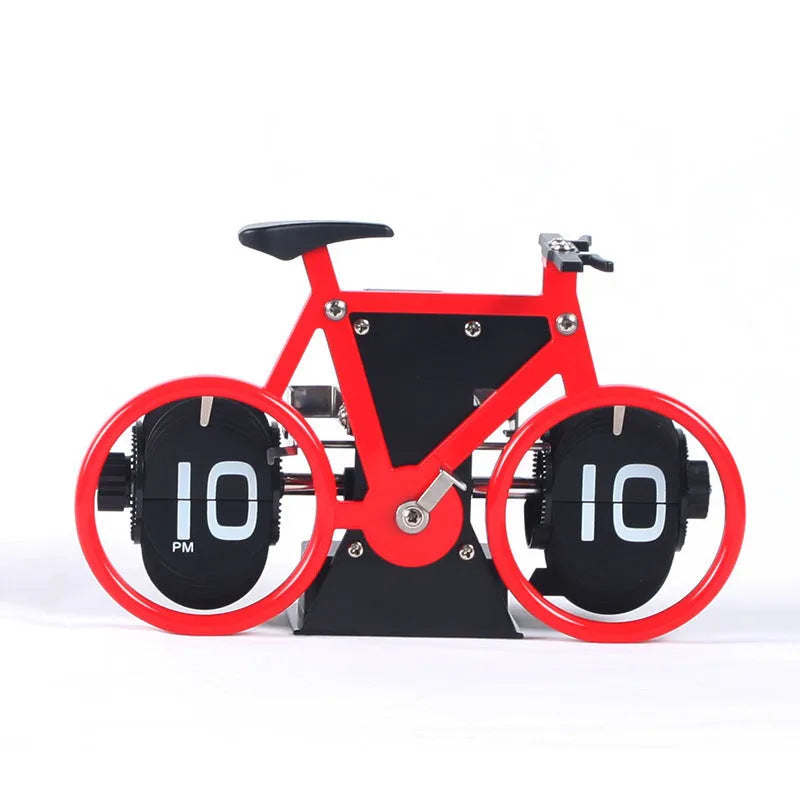 Creative Bicycle Flip Clock Household Desk Decorative Seat Clock - Bellarte Enchanté Creative Bicycle Flip Clock Household Desk Decorative Seat Clock